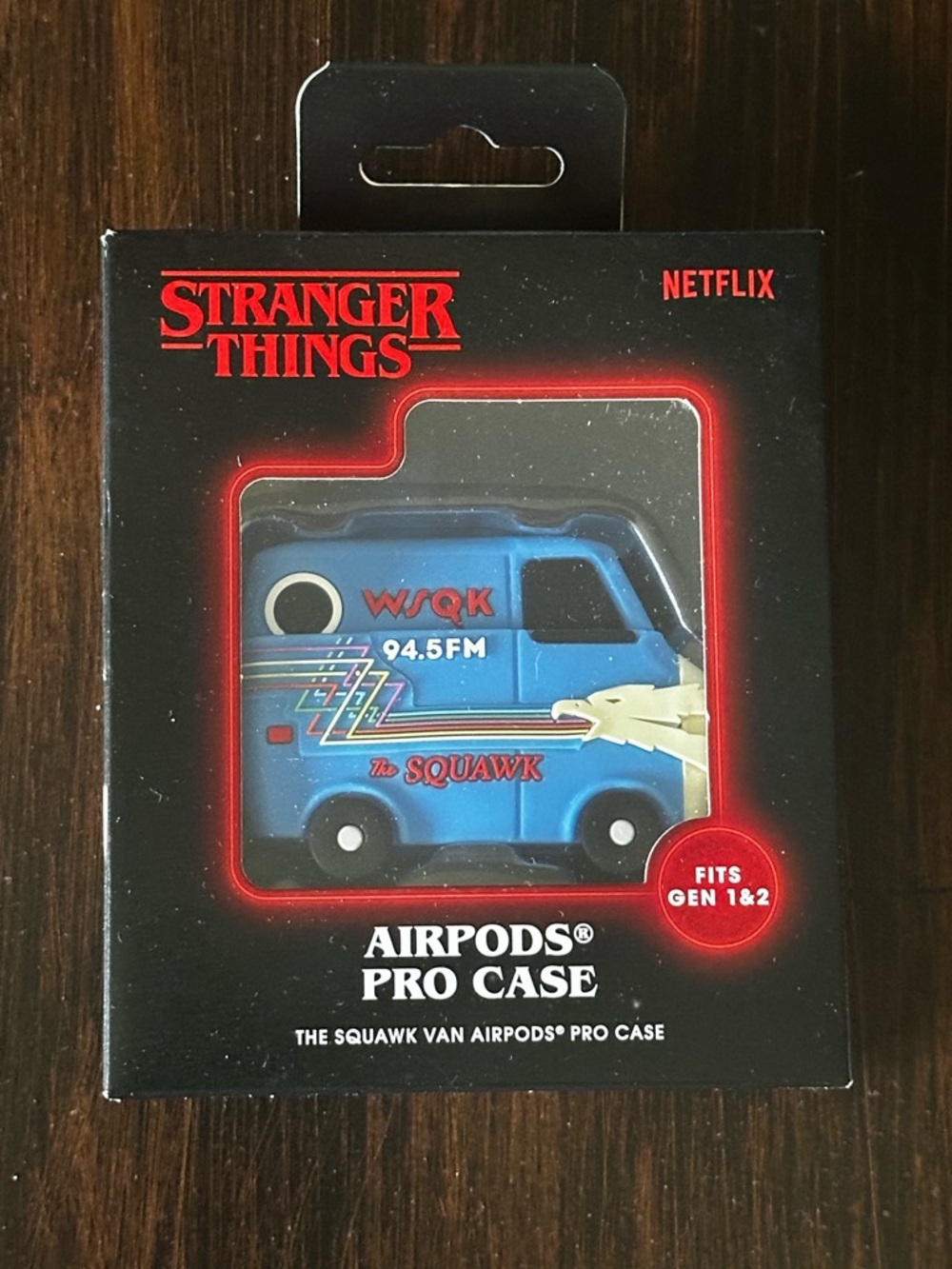 Netflix Stranger Things Blue Squawk Van AirPods Pro Case